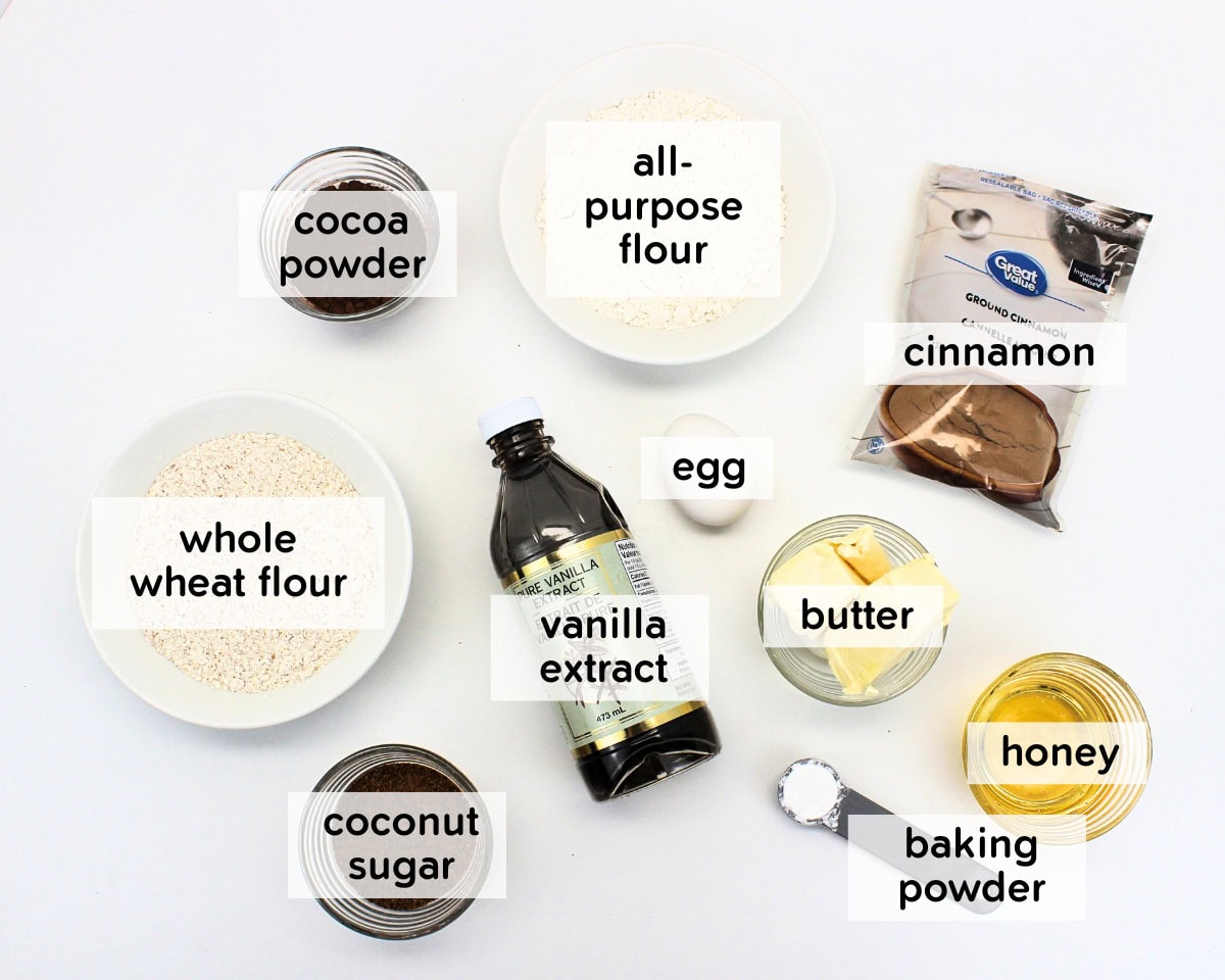 Ingredients to make homemade animal crackers.